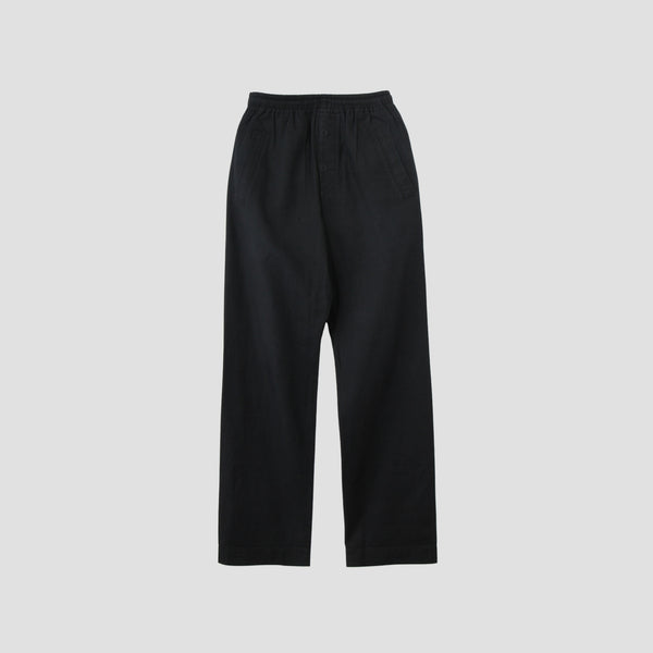 LINEN COTTON TWILL TROUSERS
