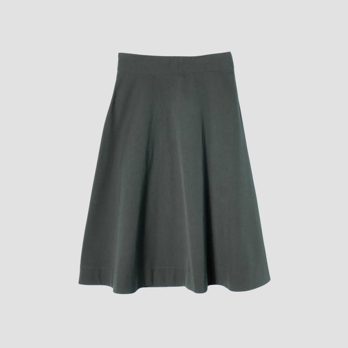 FINE WOOL COTTON TWILL SKIRT