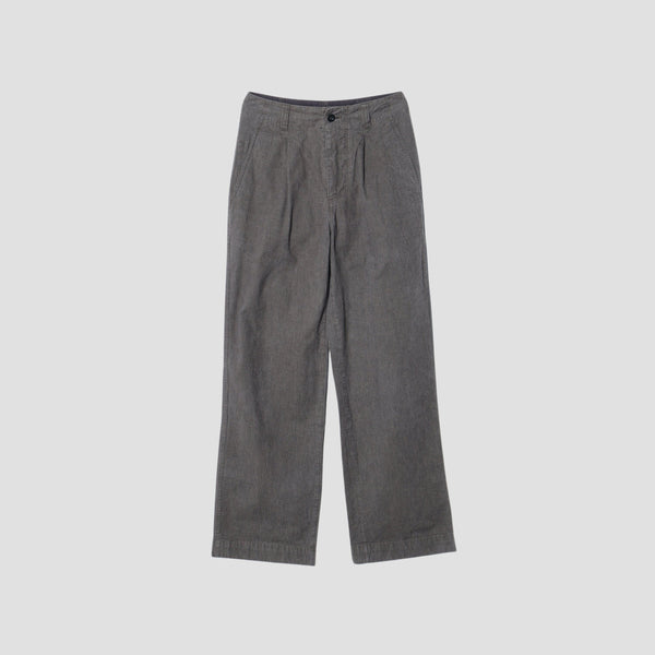 CHEF CHECK COTTON LINEN TROUSERS