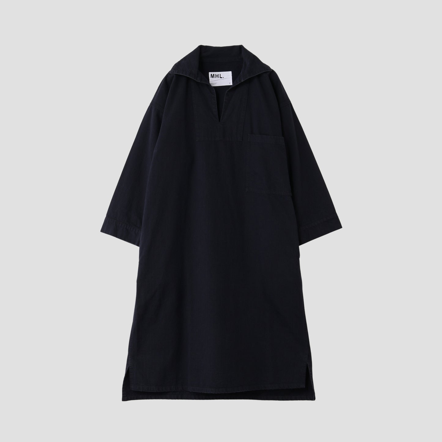 YARN DYE INDIGO DRESS