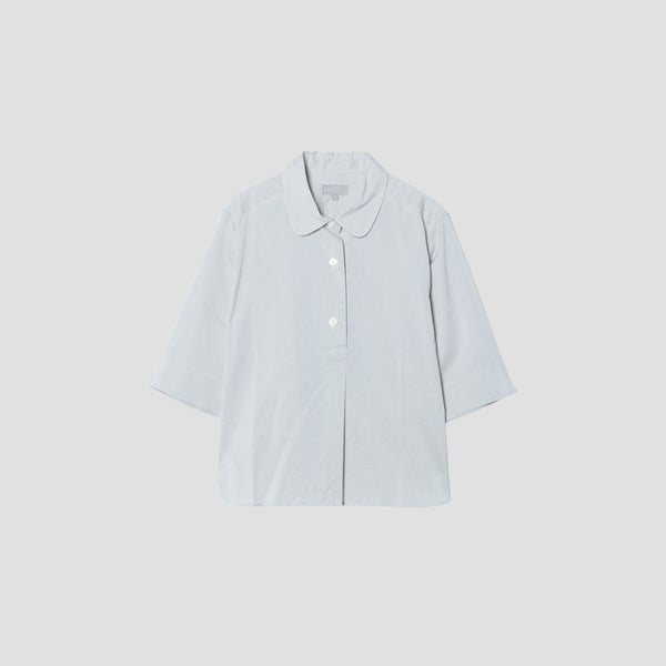 FINE STRIPE COTTON SILK SHIRT
