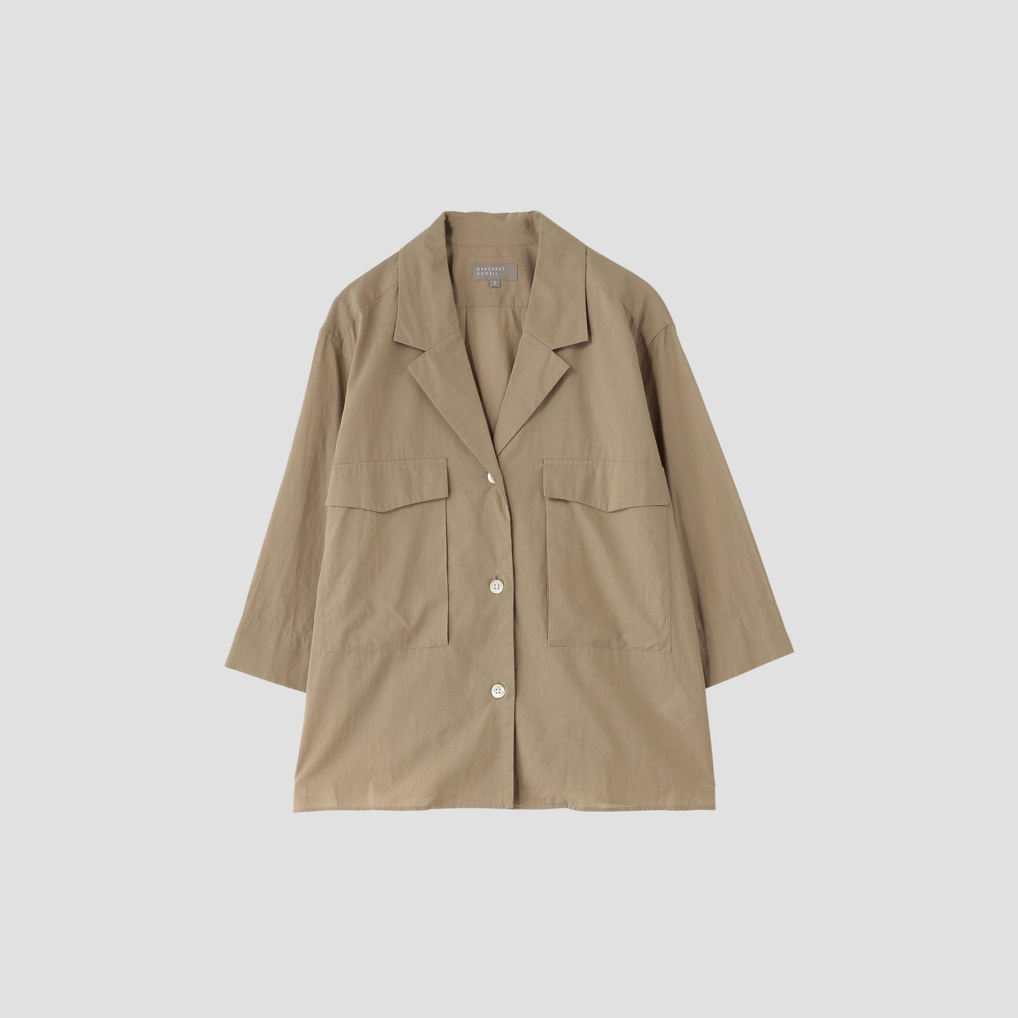 PIECE DYED WASHED COTTON SHIRT
