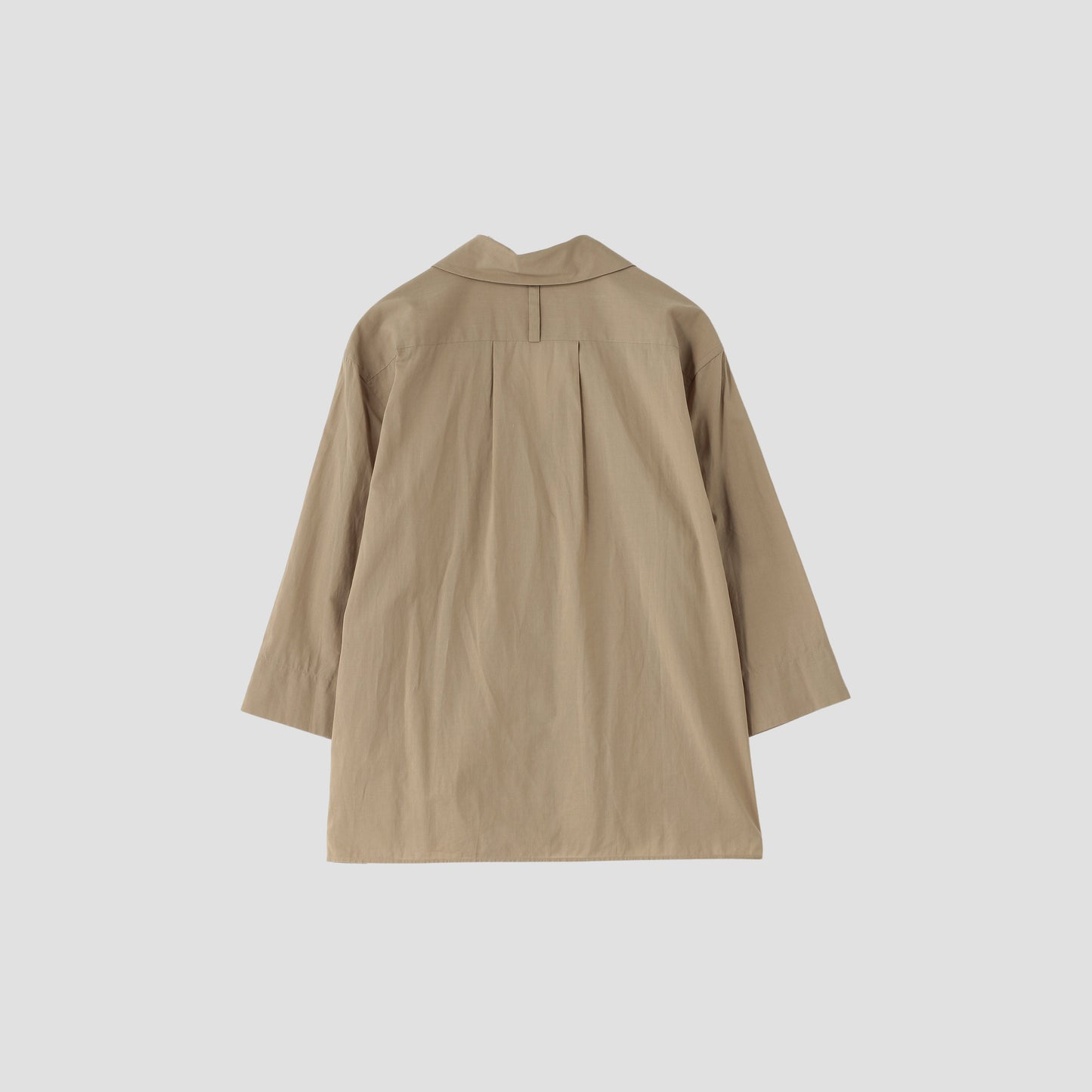 PIECE DYED WASHED COTTON SHIRT