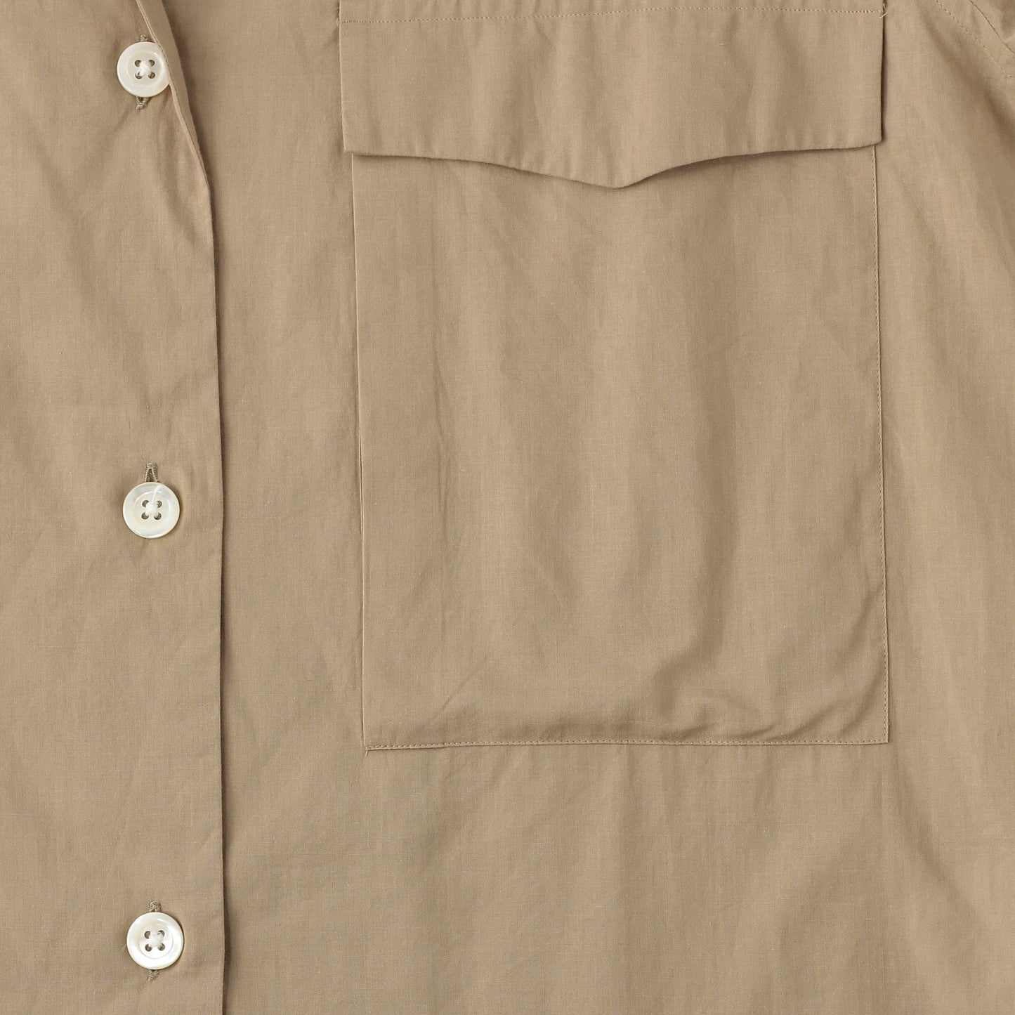 PIECE DYED WASHED COTTON SHIRT