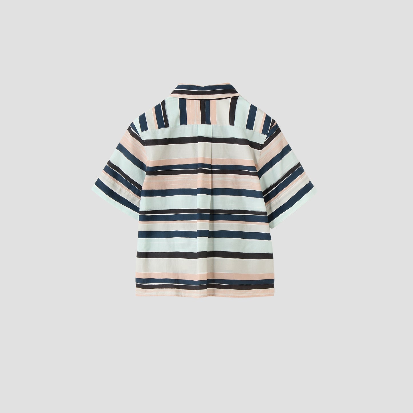 COTTON SILK PAINTED STRIPE SHIRT