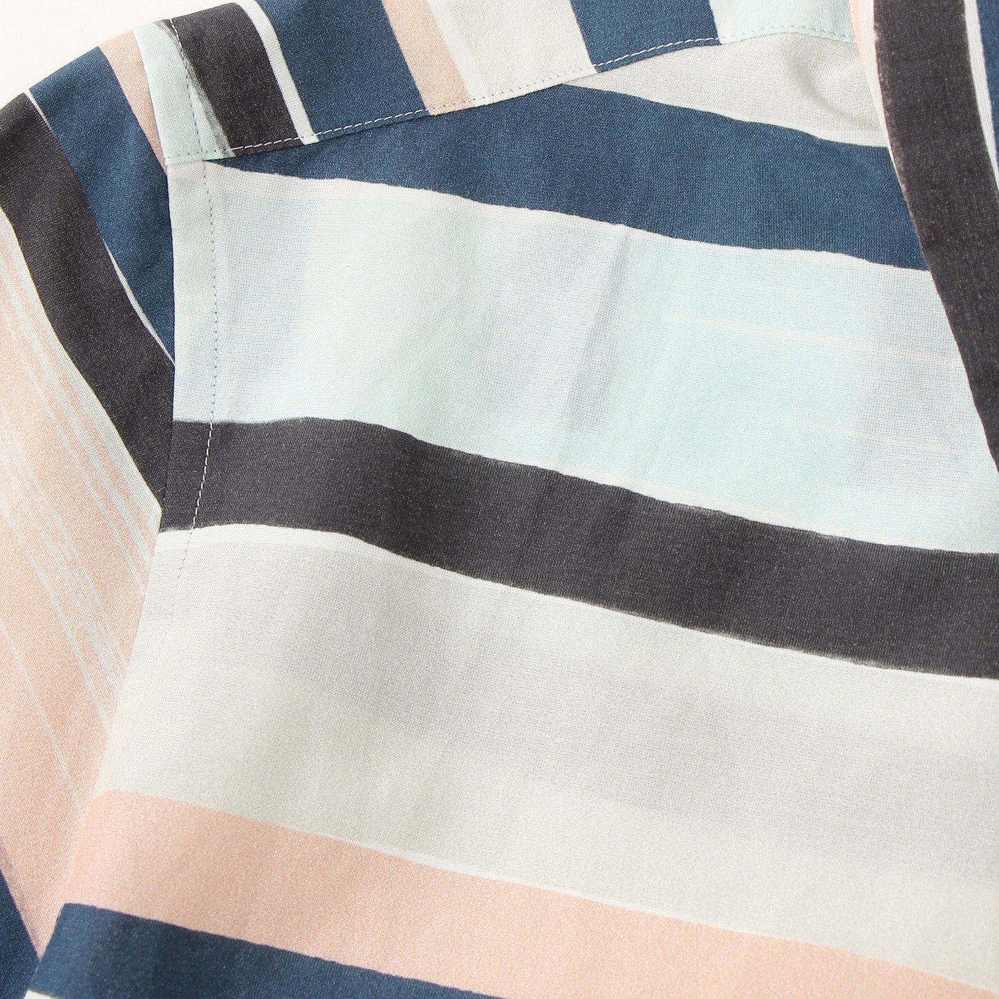 COTTON SILK PAINTED STRIPE SHIRT