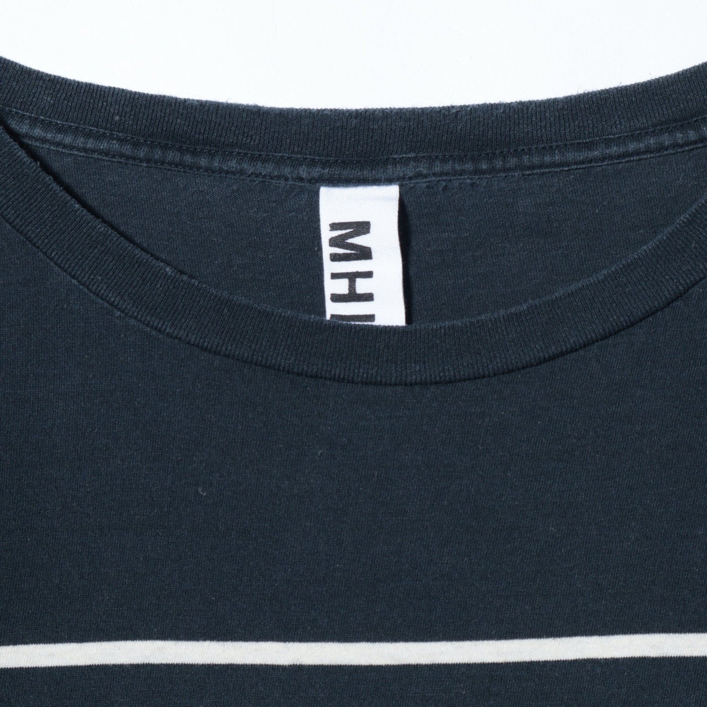 COTTON LINEN PANEL STRIPE JERSEY