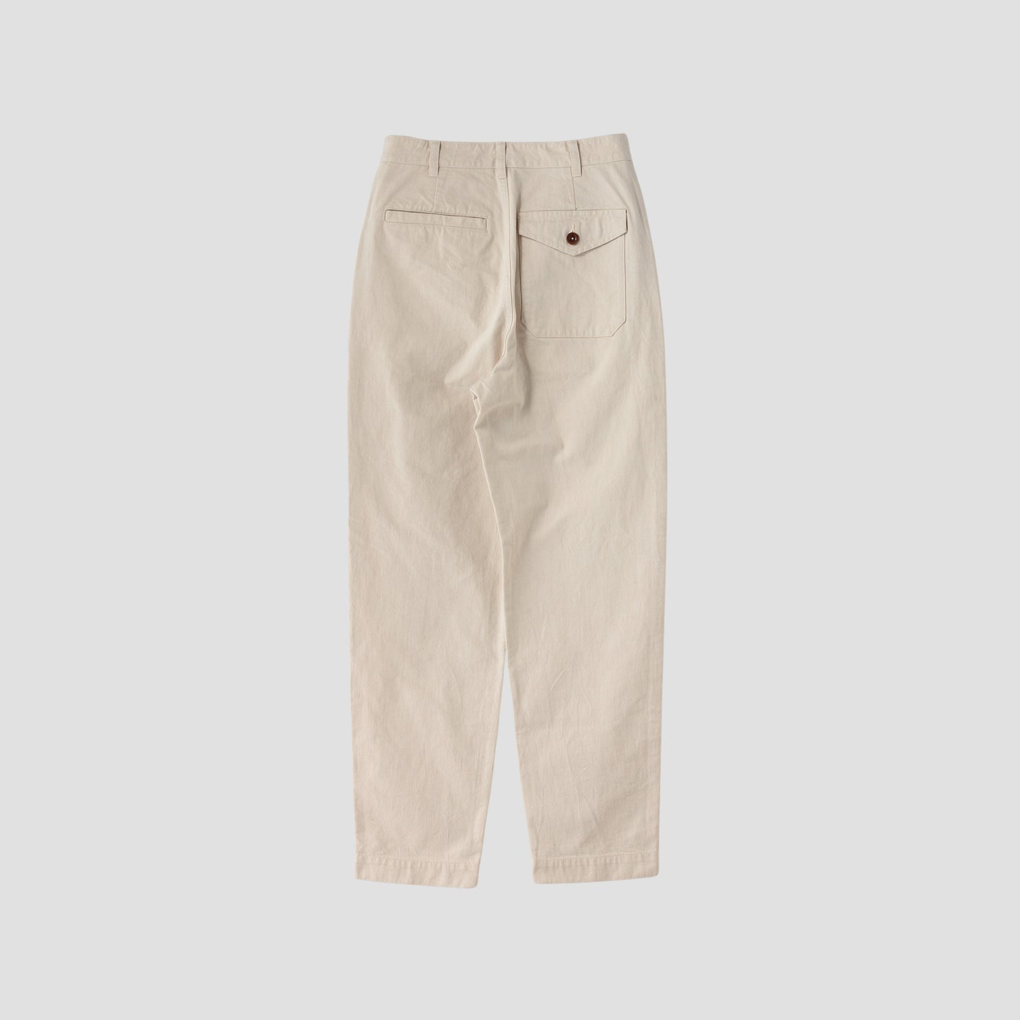 NATURAL DENIM TROUSERS