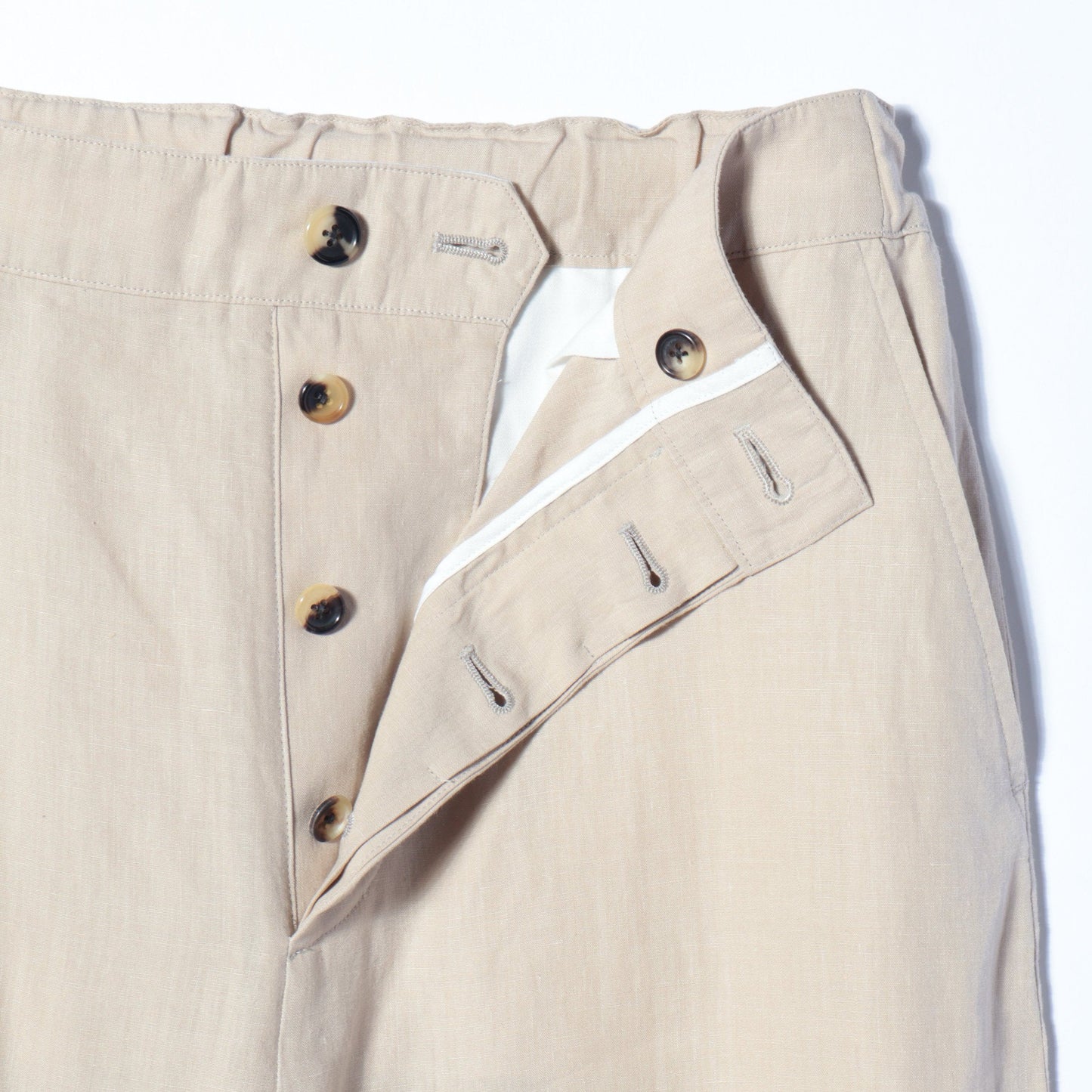 HIGH DENSE LINEN TROUSERS