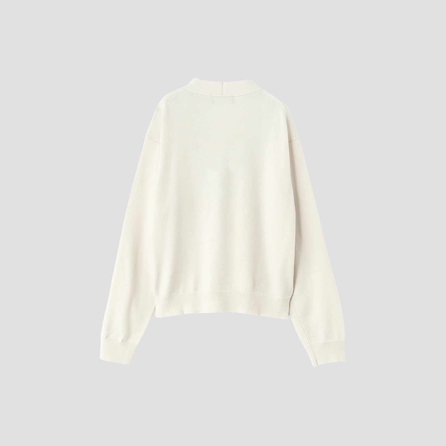 SEMI WORSTED WOOL KNIT