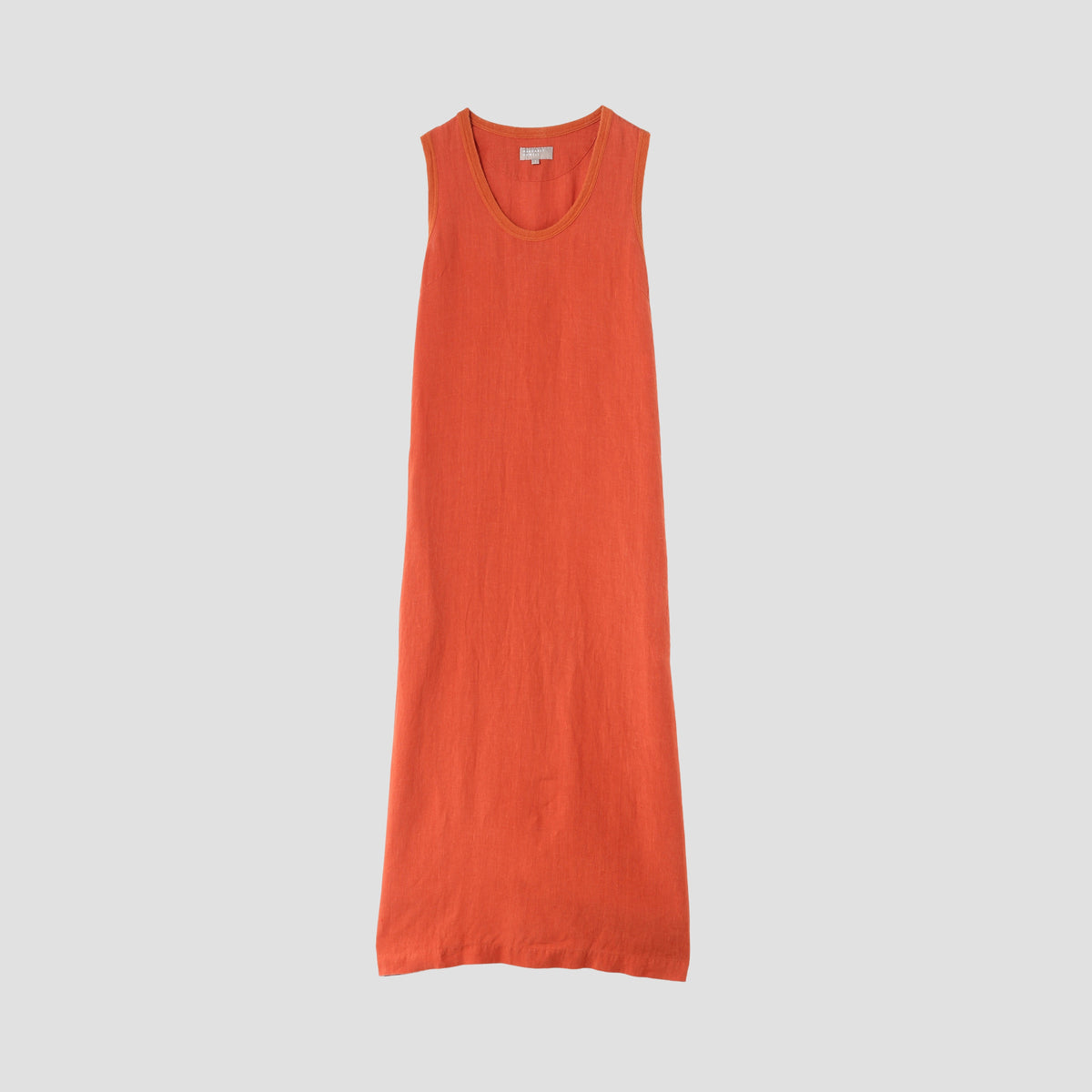 PLAIN WEAVE LINEN DRESS