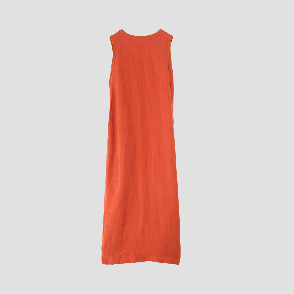 PLAIN WEAVE LINEN DRESS