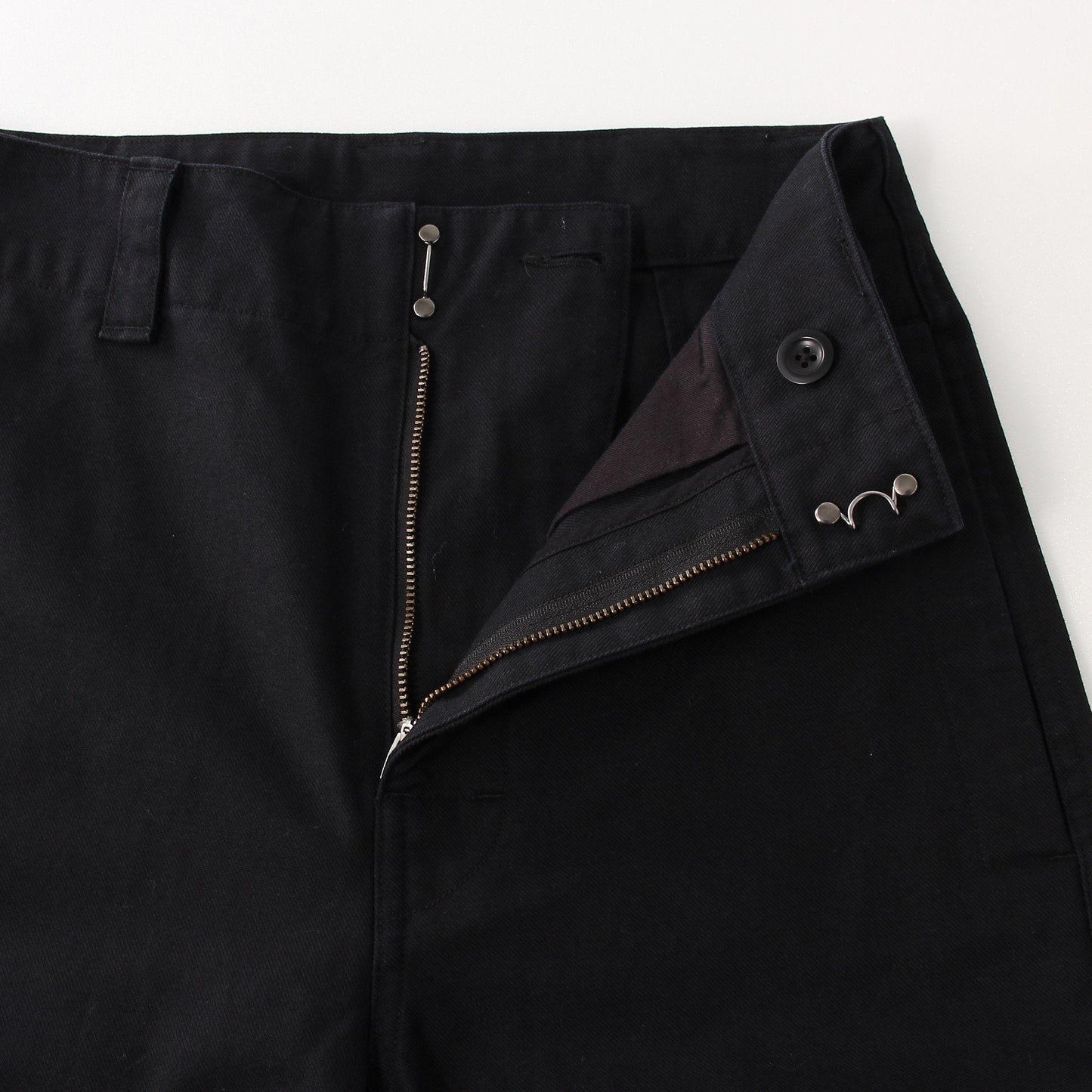 ORGANIC COTTON GABARDINE TROUSERS