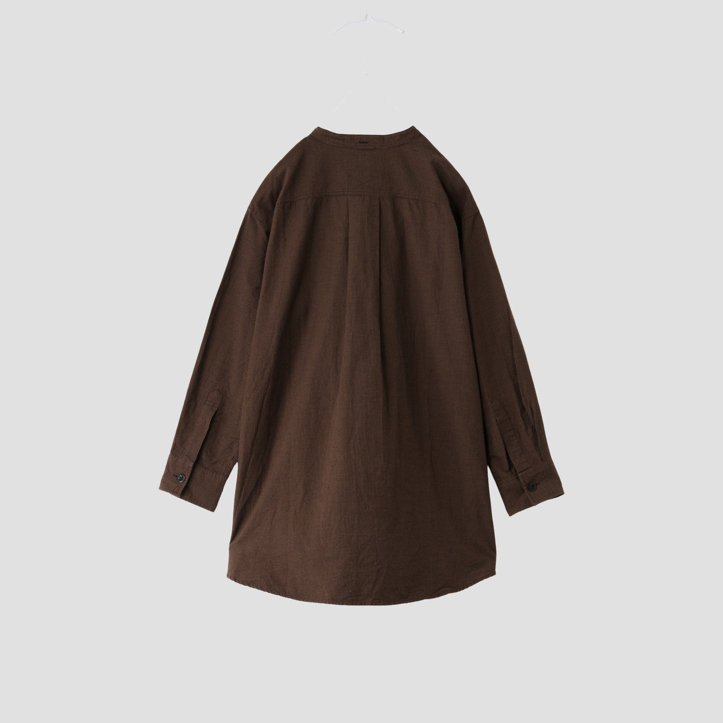 UNEVEN CHECK COTTON SHIRT