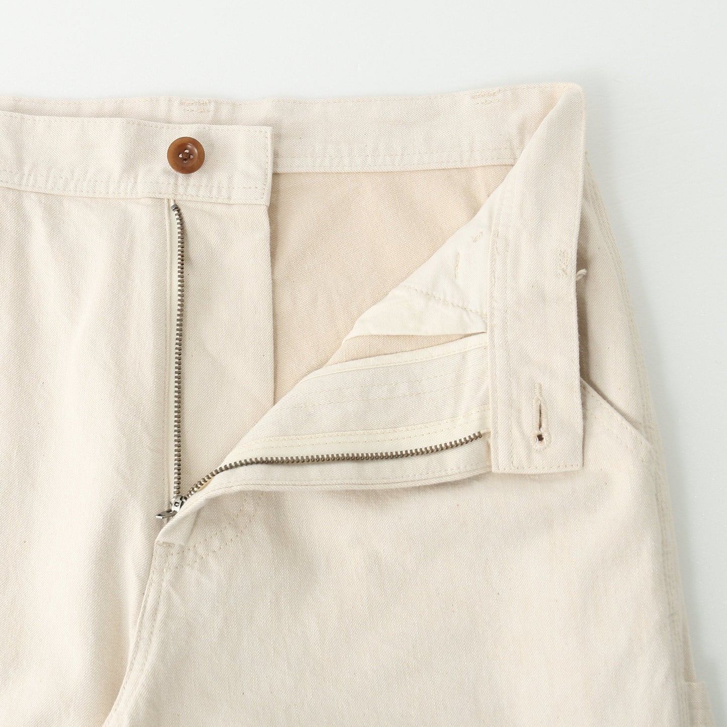 NATURAL DENIM TROUSERS