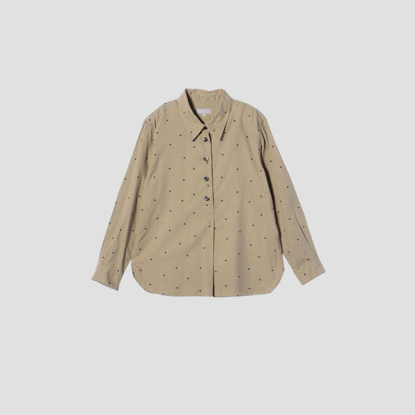 SOFT SPOT PRINT COTTON SHIRT