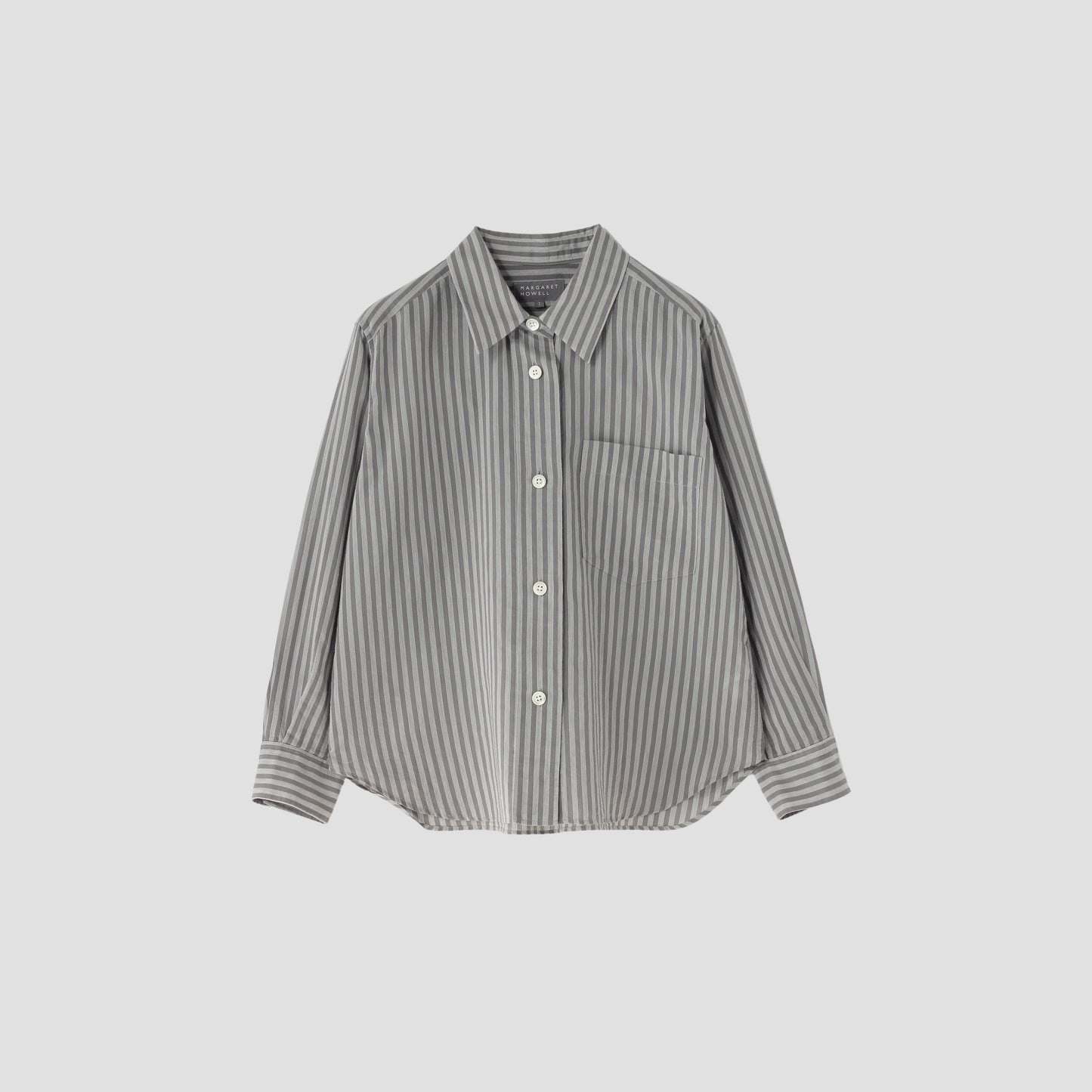 COTTON SILK STRIPE SHIRT