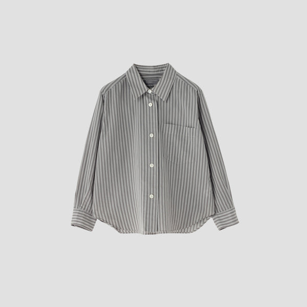 COTTON SILK STRIPE SHIRT