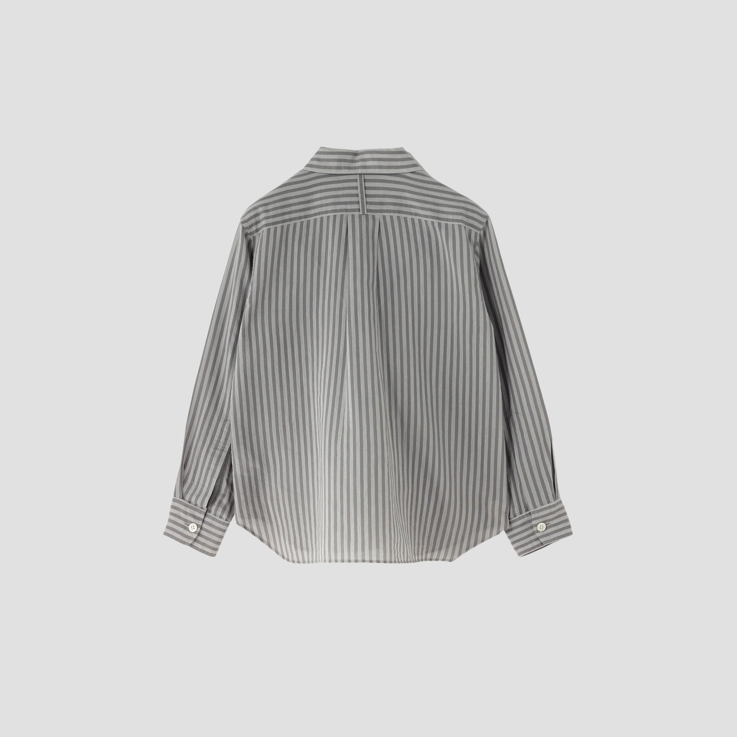 COTTON SILK STRIPE SHIRT