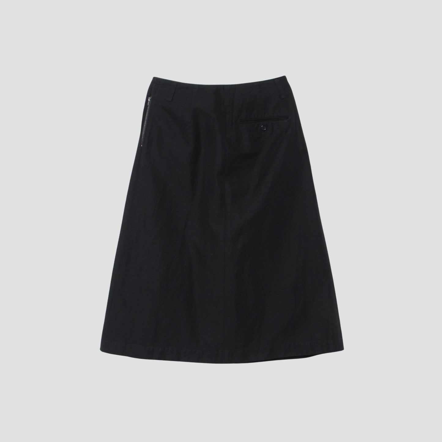 COTTON LINEN TWILL SKIRT
