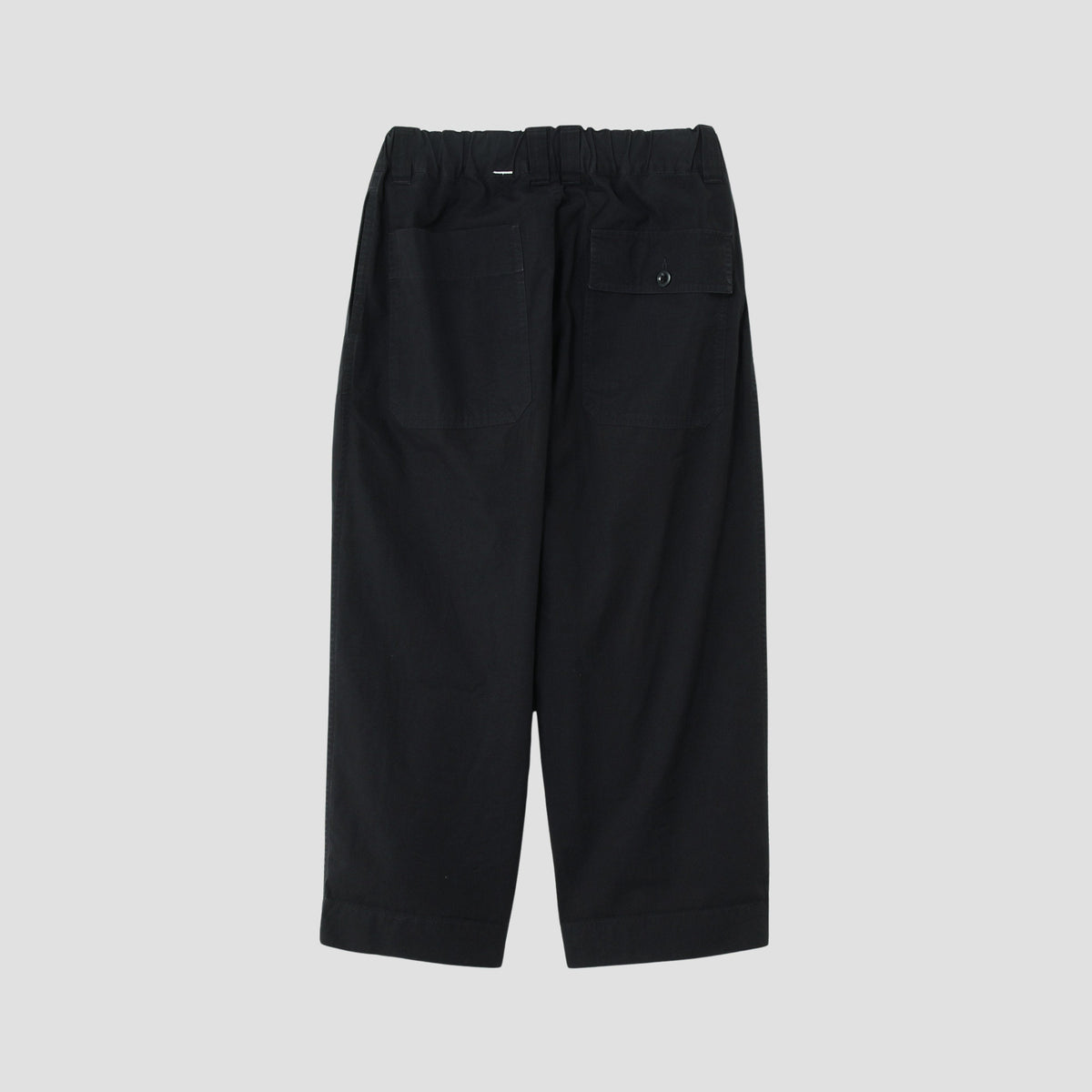 FINE COMPACT COTTON POPLIN TROUSERS