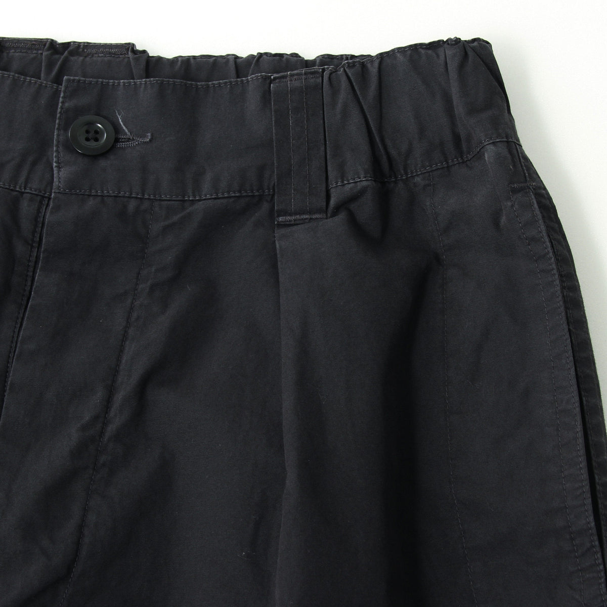 FINE COMPACT COTTON POPLIN TROUSERS
