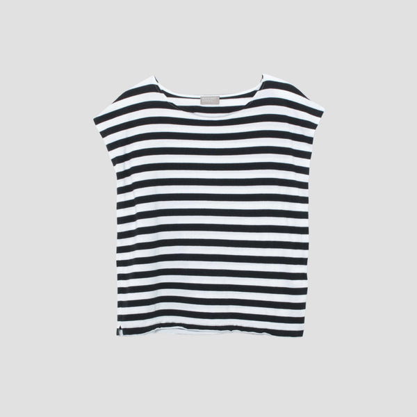 WIDE STRIPE COTTON JERSEY