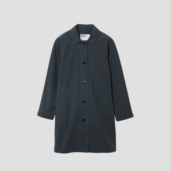 WASHED COTTON POPLIN COAT