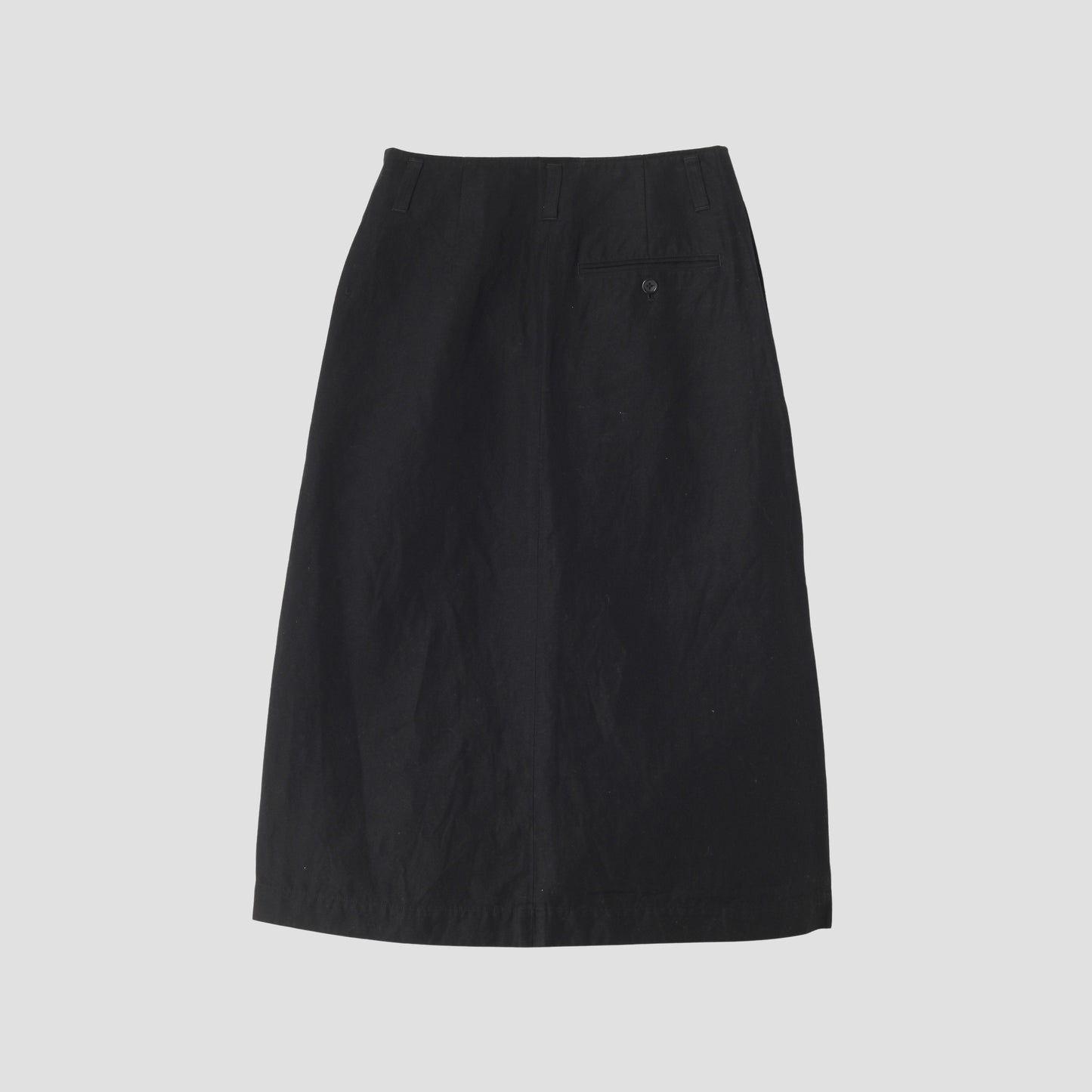 COTTON LINEN TWILL SKIRT