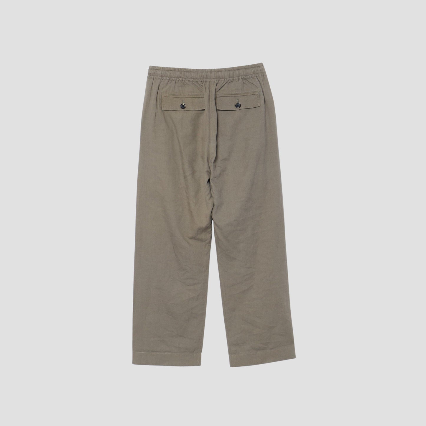 LINEN COTTON TWILL TROUSERS