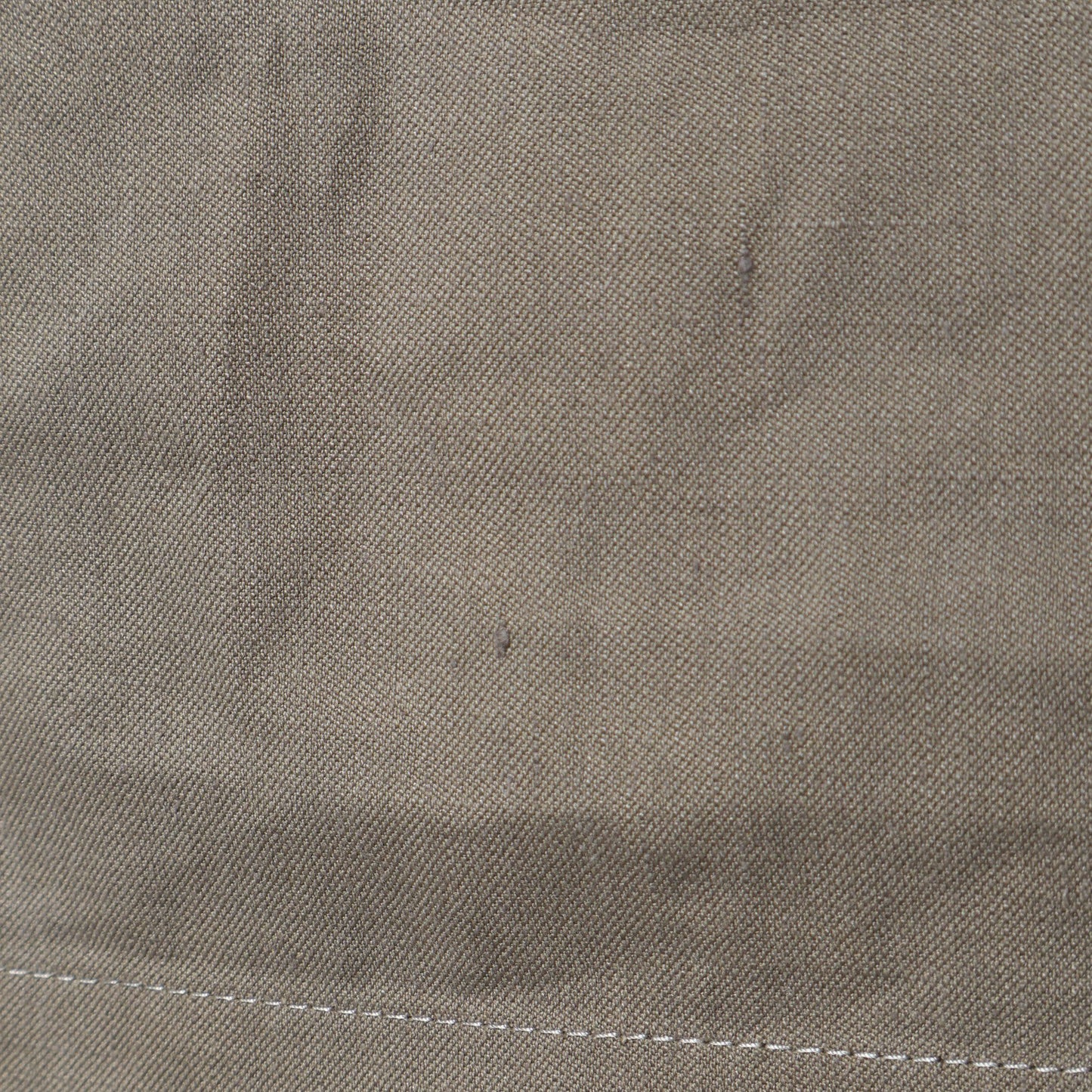 LINEN COTTON TWILL TROUSERS