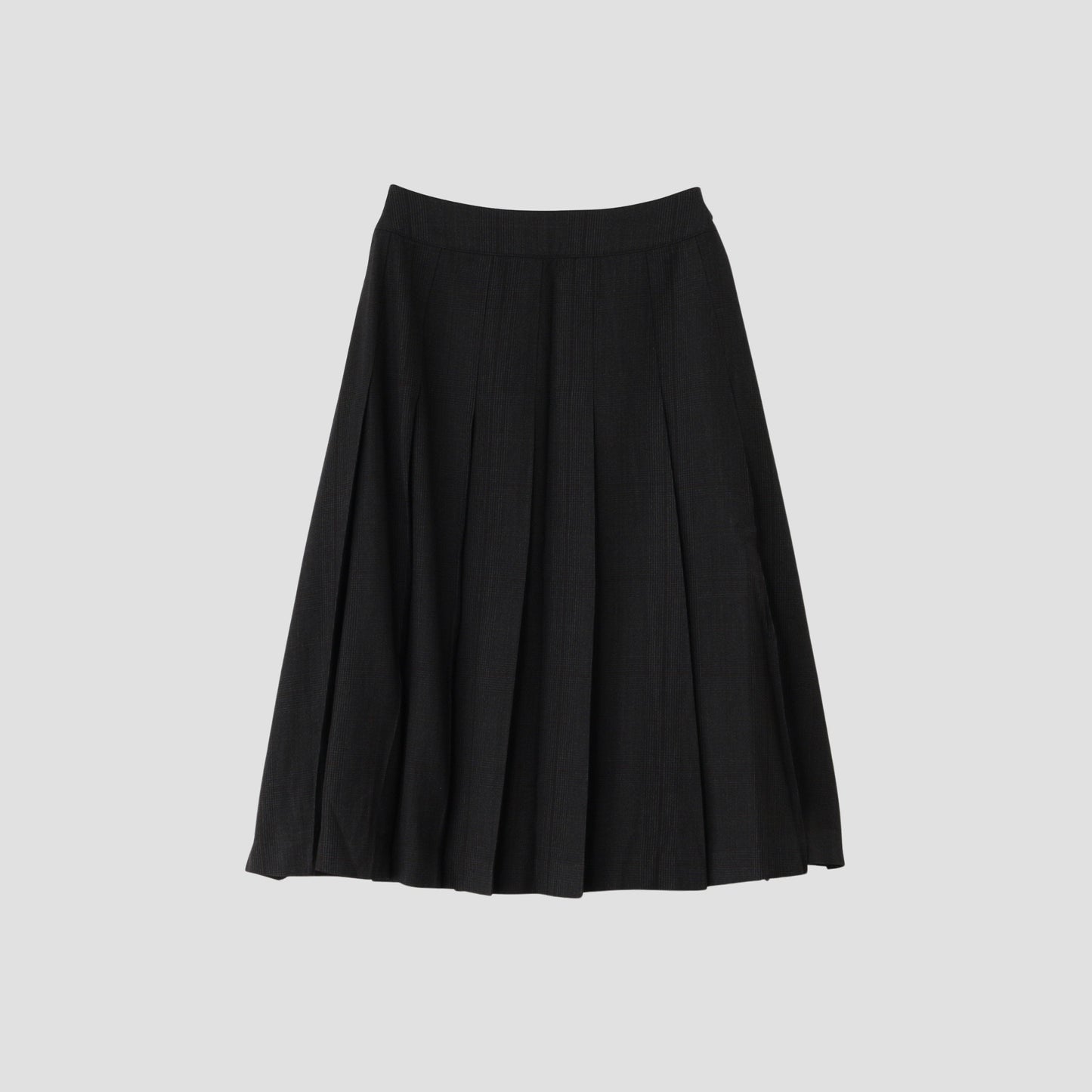 LARGE CHECK WOOL COTTON SKIRT