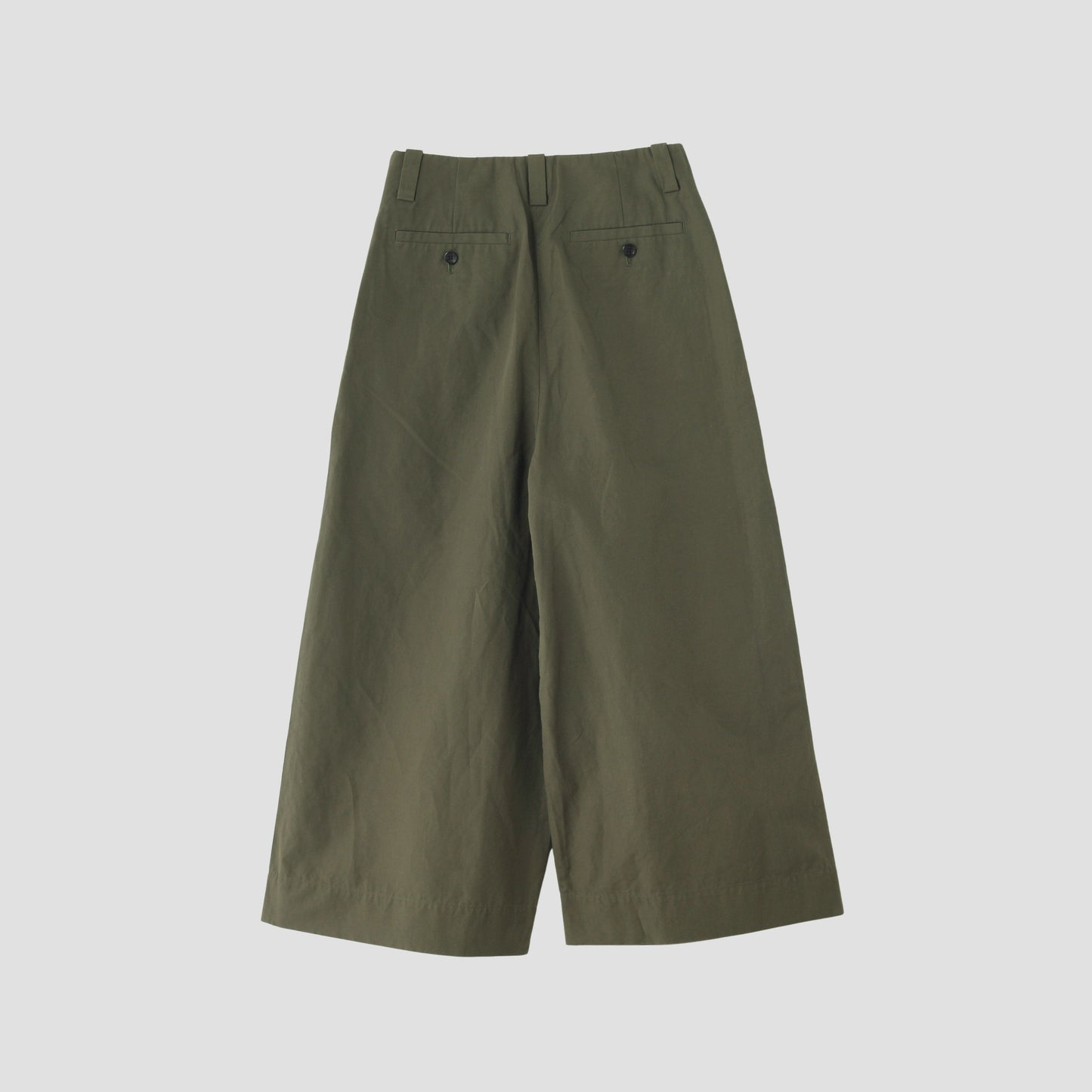 PLAIN WEAVE COTTON LINEN TROUSERS