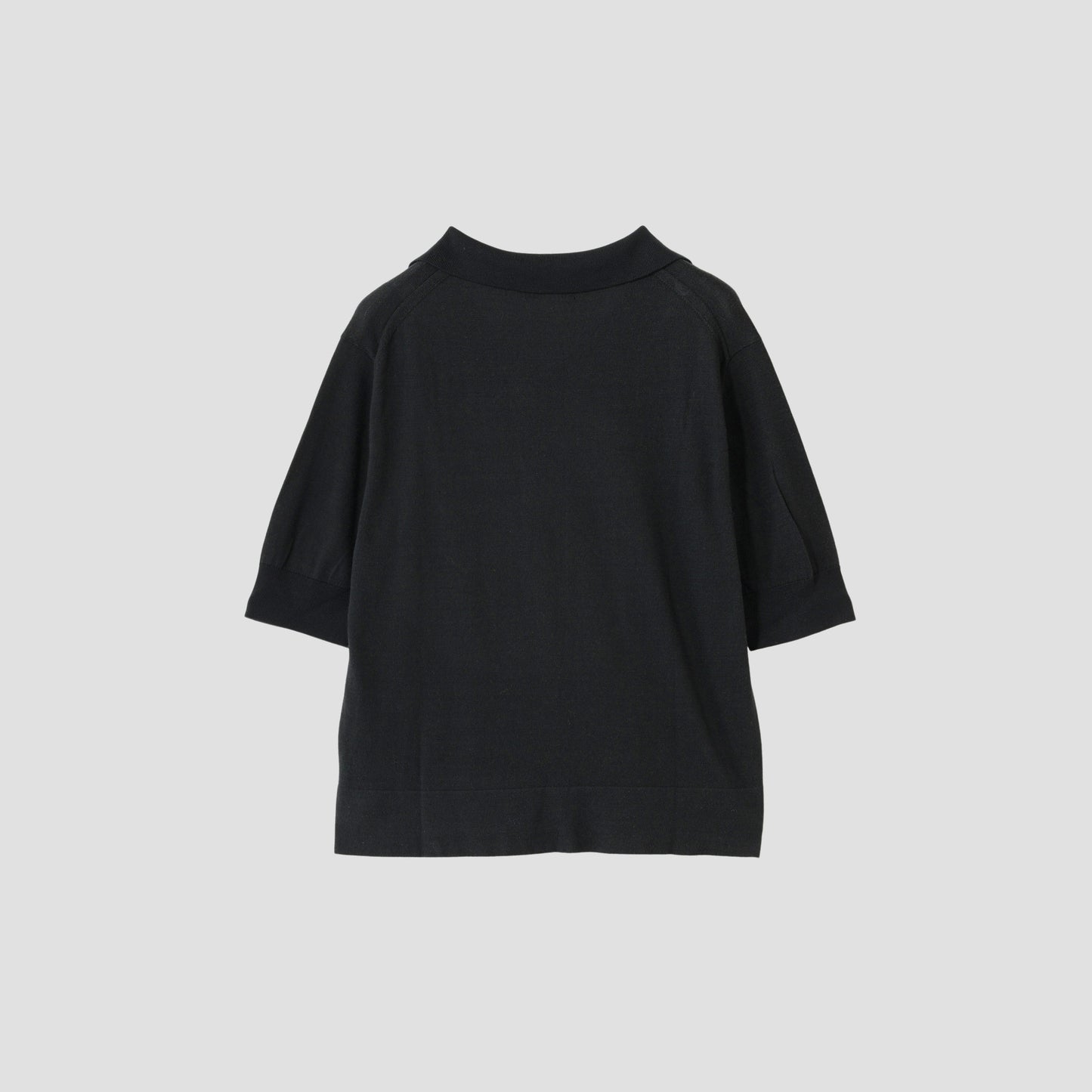 COTTON SILK POLO KNIT