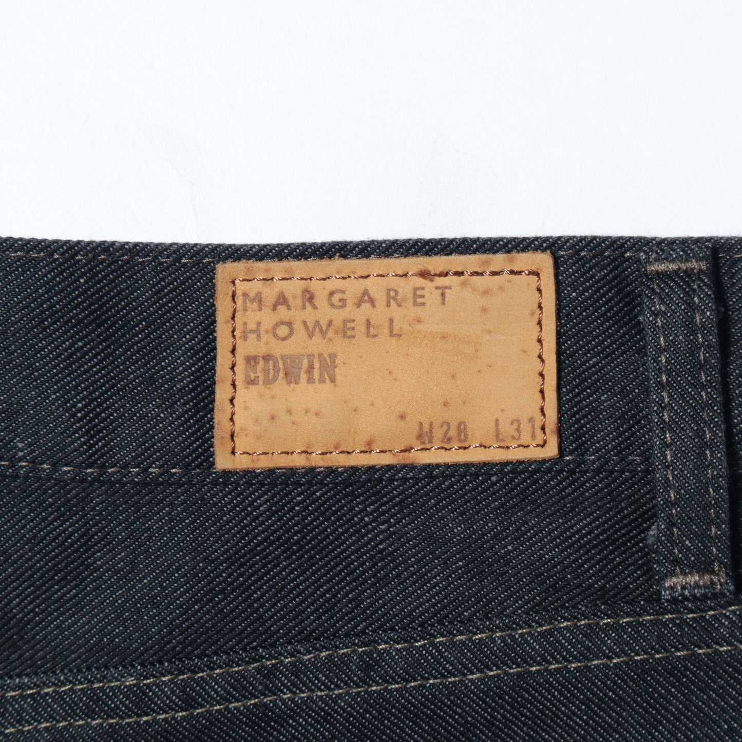 BLACK DENIM TROUSERS