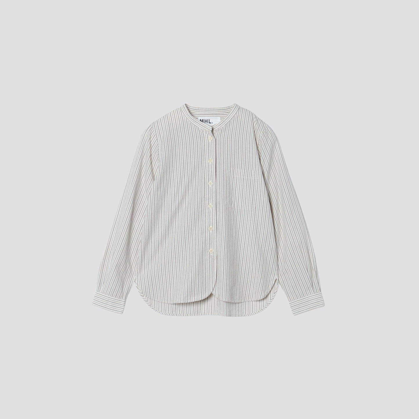 COTTON WOOL STRIPE SHIRT