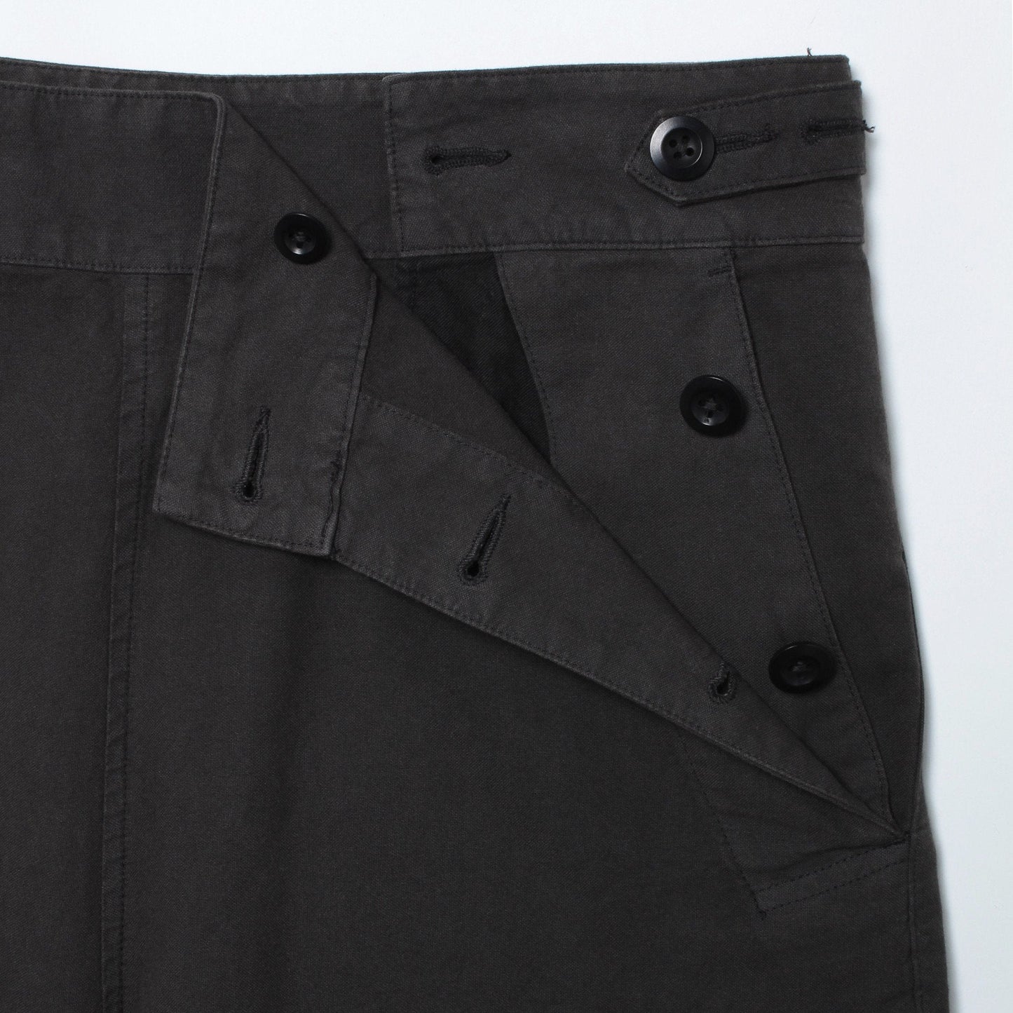 ROUGH COTTON CANVAS TROUSERS