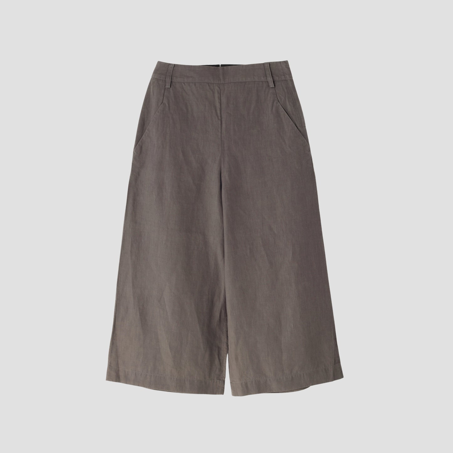 HIGH DENSE LINEN TROUSERS