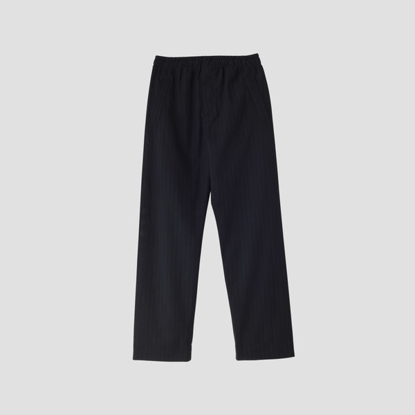 WOOL PINSTRIPE TROUSERS