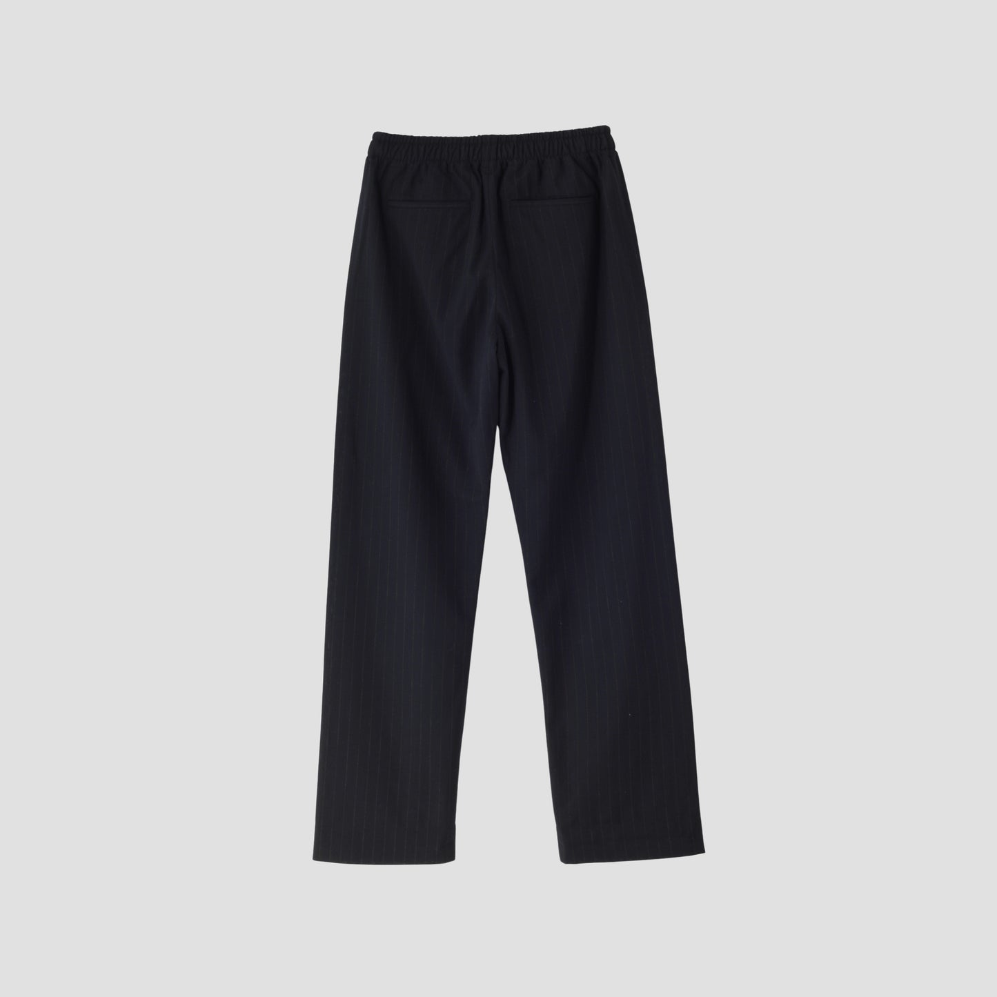 WOOL PINSTRIPE TROUSERS