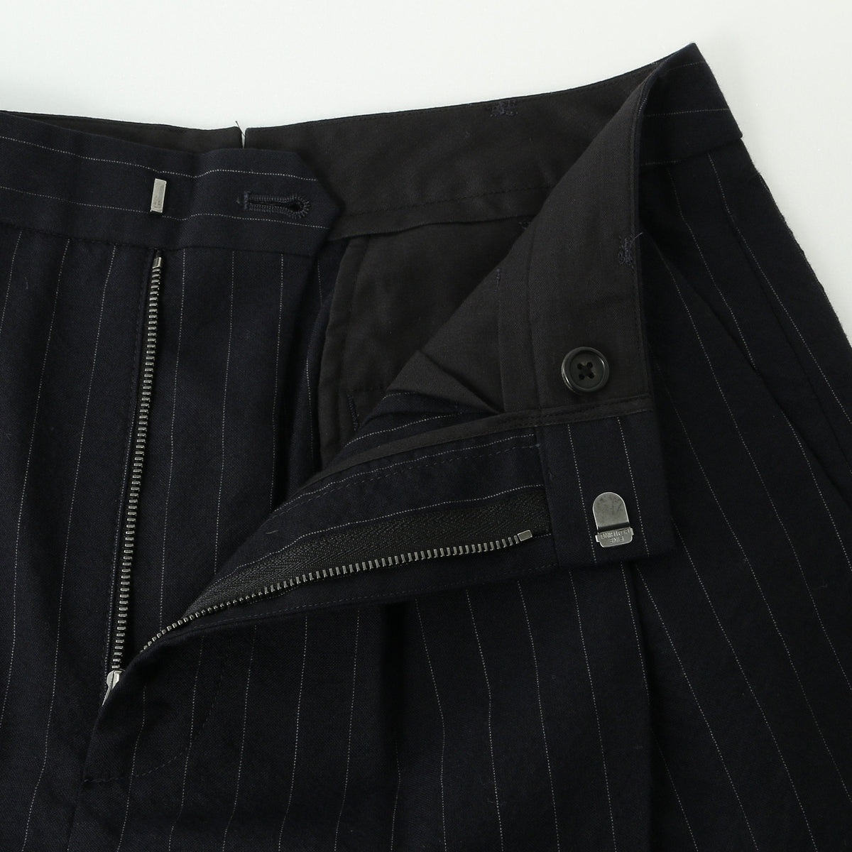 FINE PINSTRIPE WOOL TROUSERS
