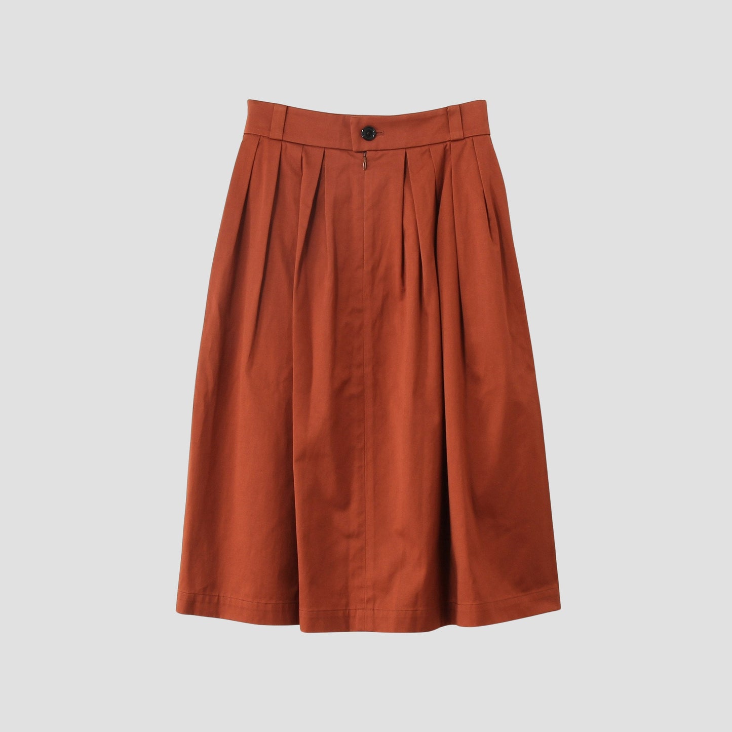 WASHED COTTON SATEEN SKIRT