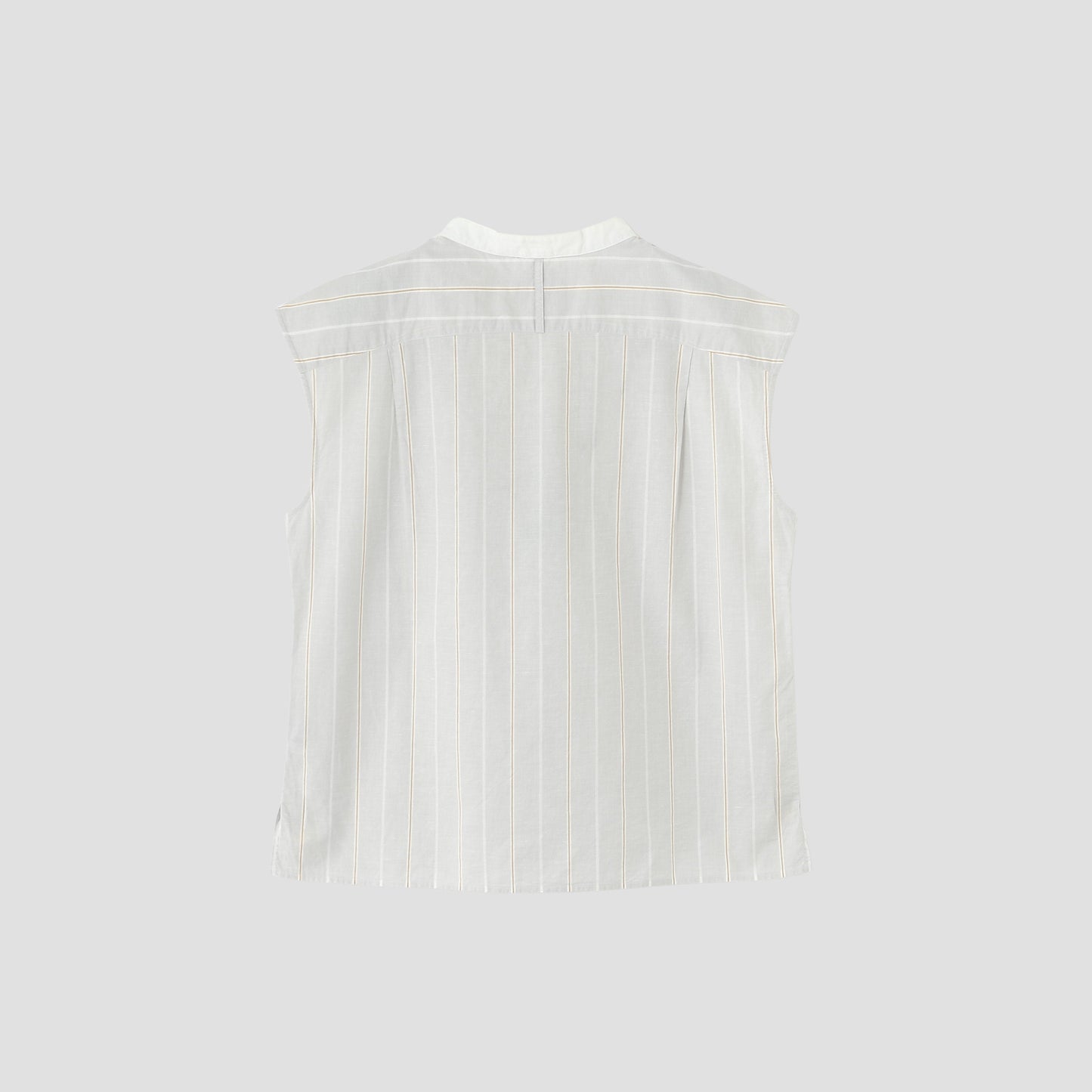 WIDE PJ STRIPE COTTON LINEN SHIRT