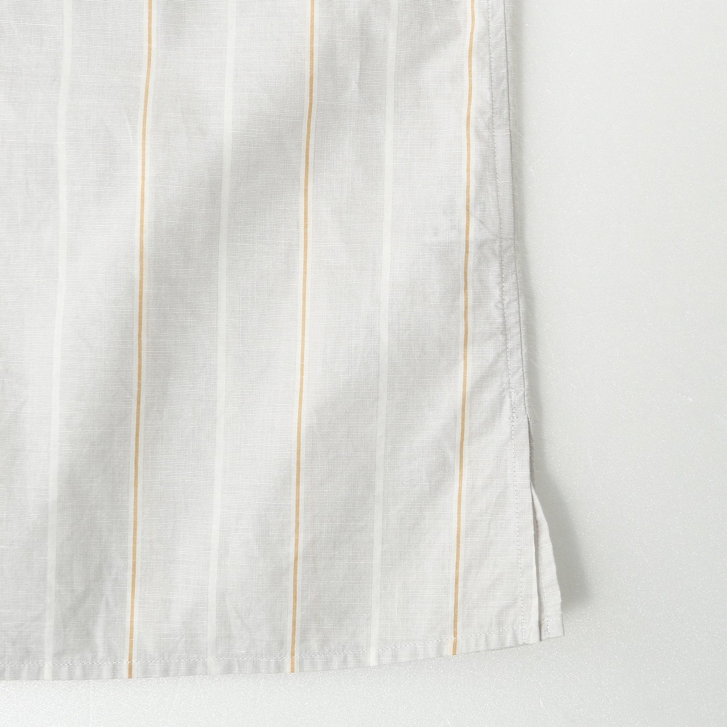 WIDE PJ STRIPE COTTON LINEN SHIRT