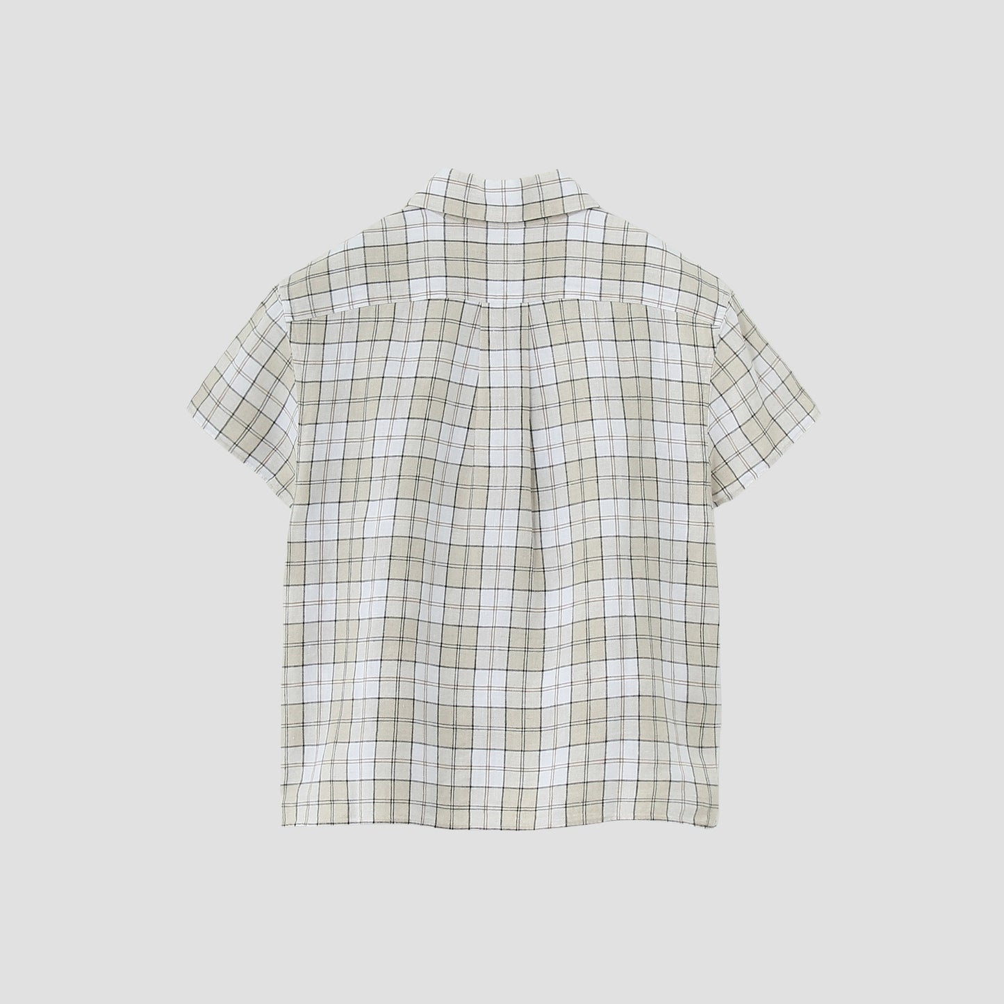 LINEN TARTAN SHIRT