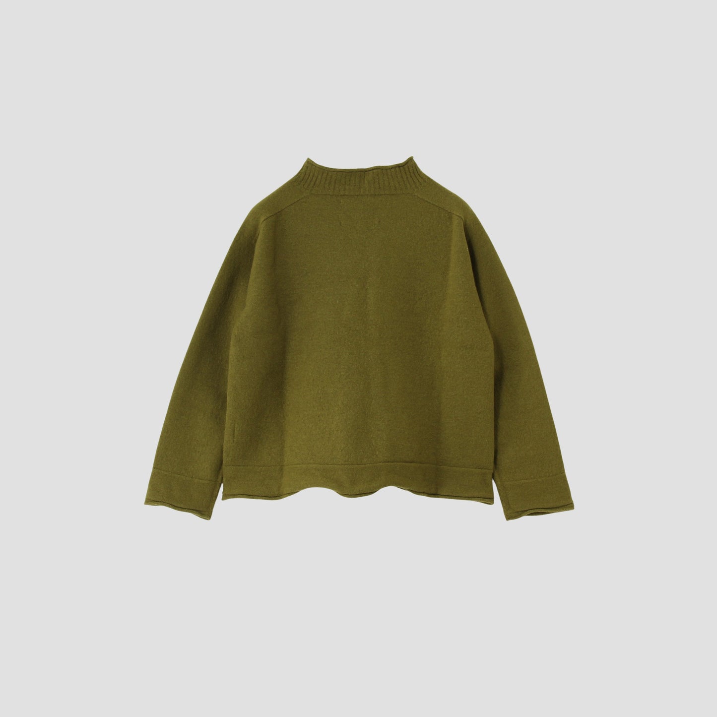 FELTED ROUGH WOOL KNIT