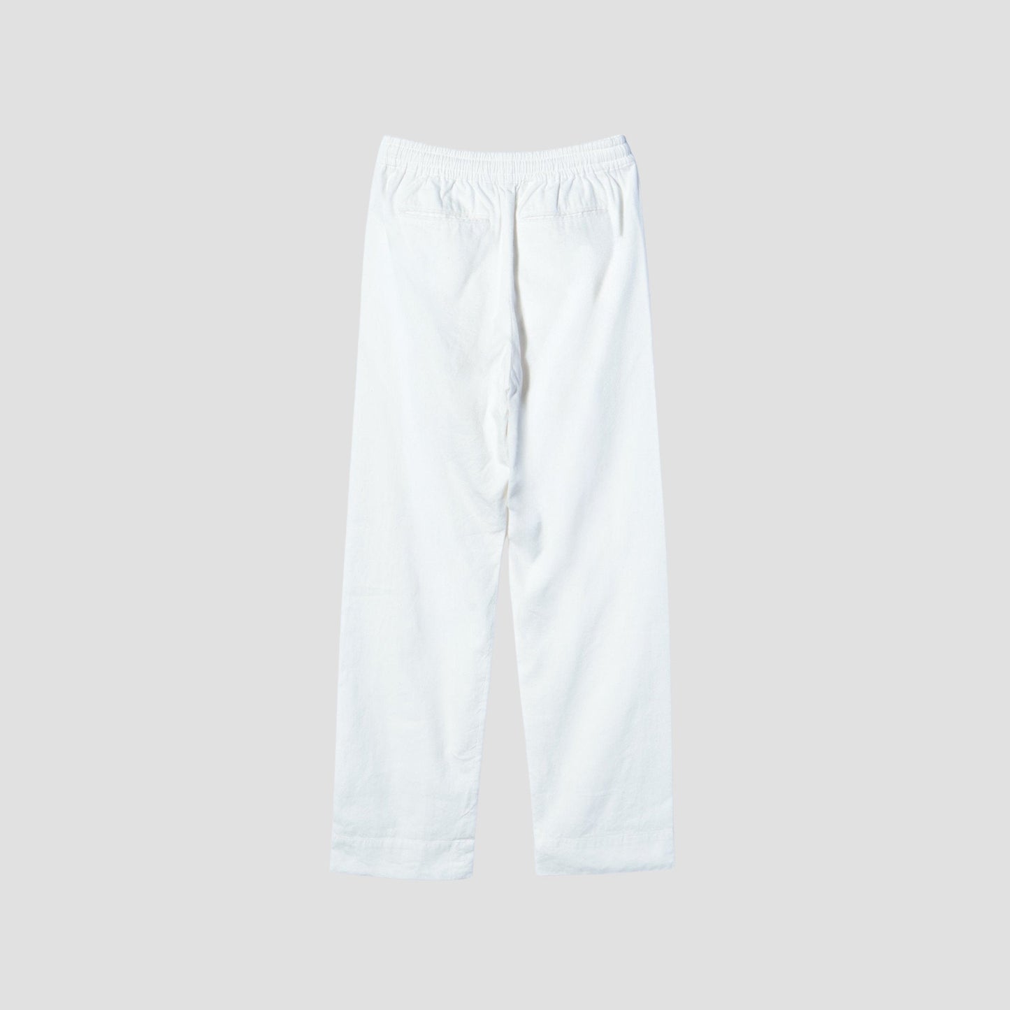 LINEN COTTON TWILL TROUSERS
