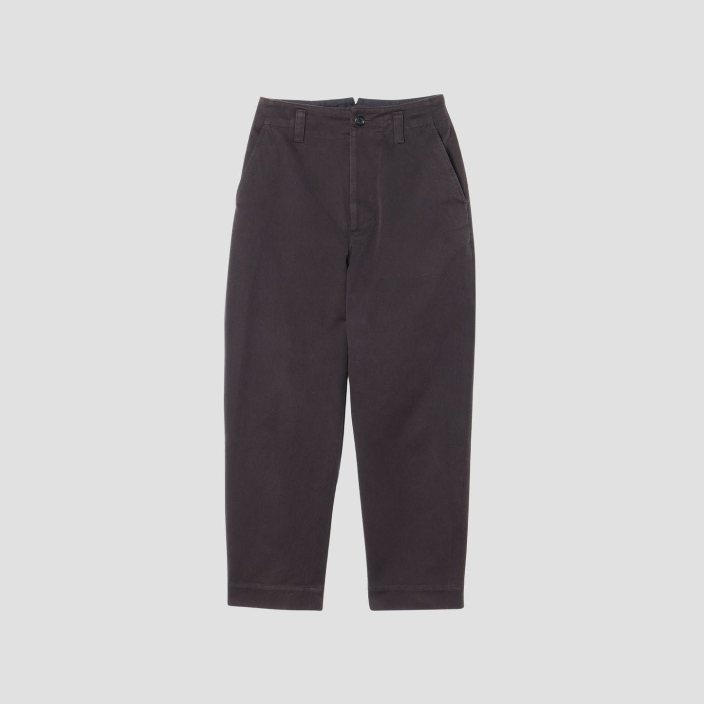 DENSE COTTON TWILL TROUSERS