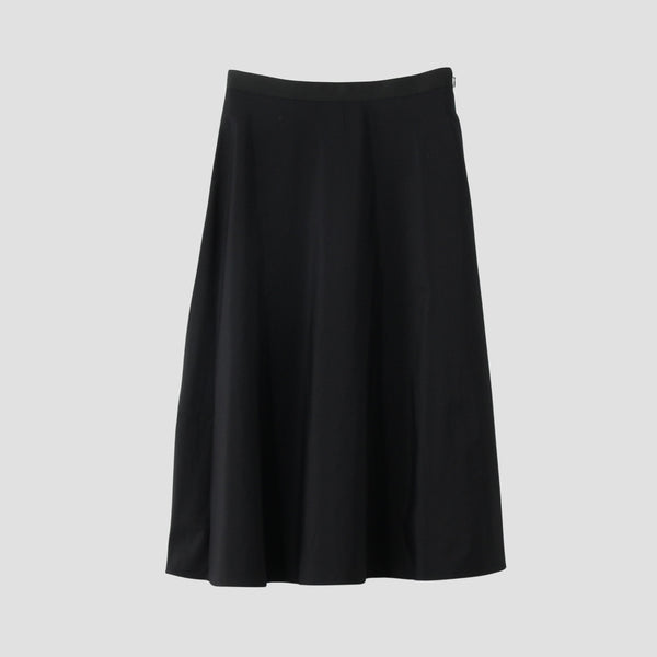 SILK COTTON POPLIN SKIRT