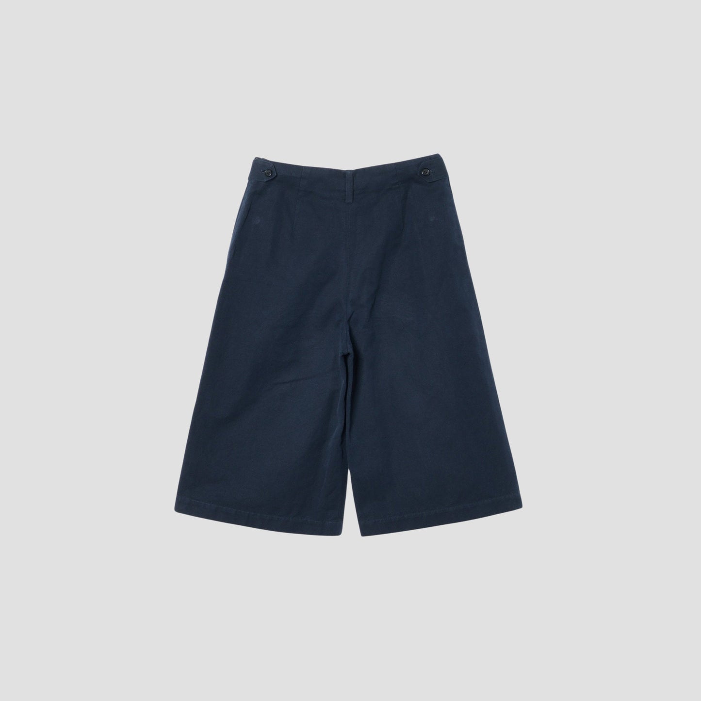 COTTON LINEN CANVAS TROUSERS
